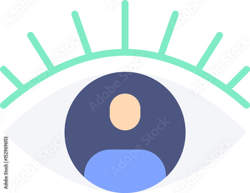 vision illustration on a white background        