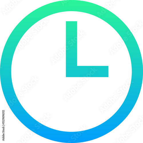 wall clock illustration on a white background        