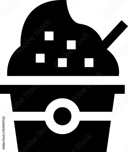 yogurt illustration on a white background        