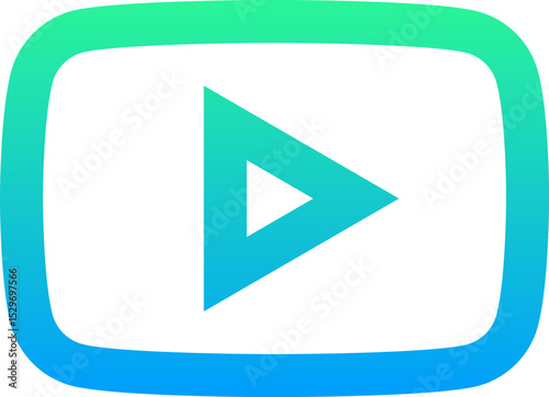 youtube illustration on a white background        