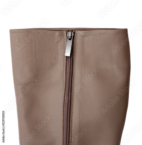 Beige women's boots.