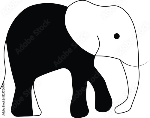 vector illustration of elephant