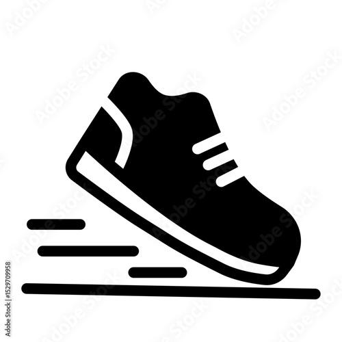Running Glyph Icon
