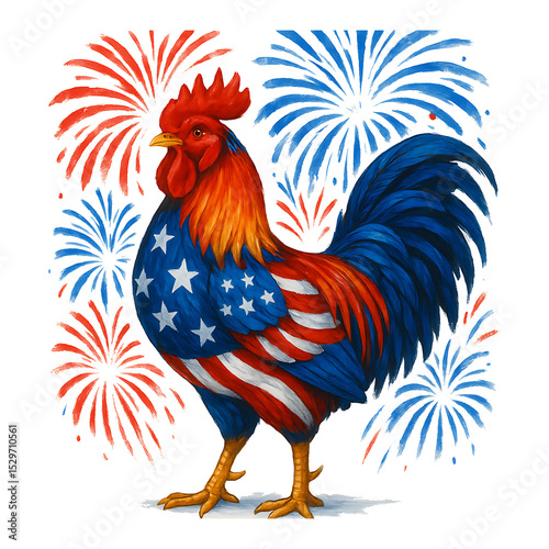 Wallpaper Mural 4th of July American Independence Day funny Patriotic, Eagle, Chicken, Gnome Trending Popular Retro Vintage Free Png Sublimation and Clipart Bundle. USA Flag T-shirt design PNG Commercial Use.  Torontodigital.ca