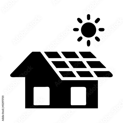 Solar Panel Installation on Small Home Rooftop for Energy Efficiency in Residential Areas