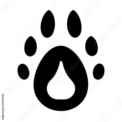 Horse Hoof Print in Soft Earth Showing Signs of Recent Equestrian Activity in a Rural Area