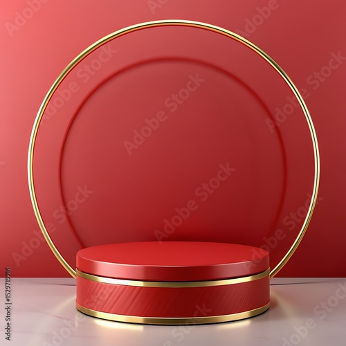 Modern product mockup podium