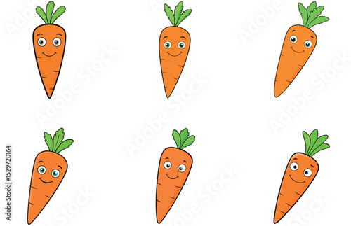 Carrot Vector Designs Fresh and Fun Vegetable Illustrations for Healthy Themed Projects