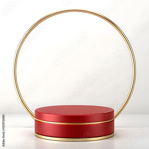 Modern product mockup podium