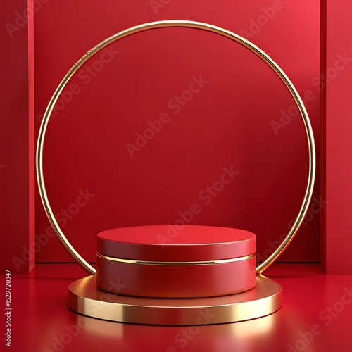 Modern product mockup podium
