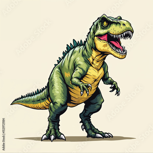 Tyrannosaurus Dinosaur vector illustration isolated