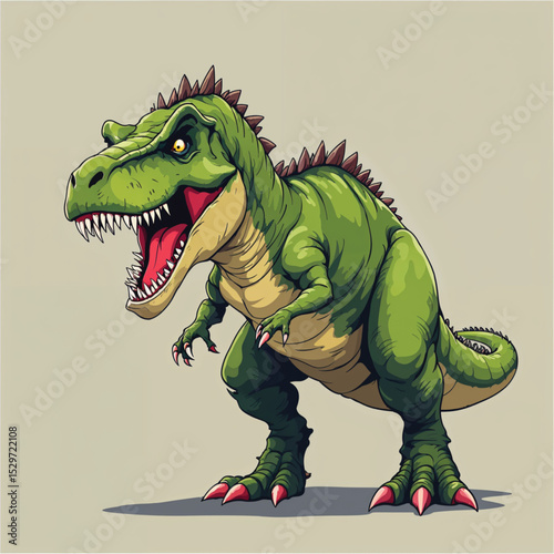 Tyrannosaurus Dinosaur vector illustration isolated