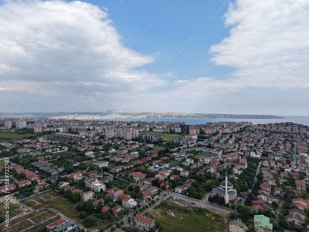 Fototapeta premium Aerial view of the area