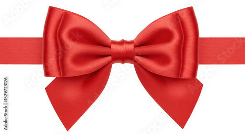 Wallpaper Mural Isolated Festive Red Ribbon Bow Torontodigital.ca