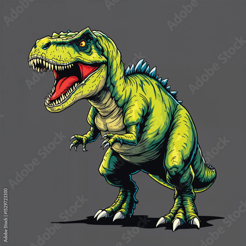 Tyrannosaurus Dinosaur vector illustration isolated