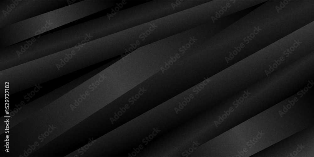 Obraz premium Black abstract background. Elegant dark diagonal shape elements. Luxurious modern gray gradient graphic design.