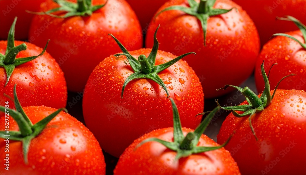 Fototapeta premium red tomatoes on a white