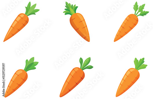 Carrot Vector Designs Fresh and Playful Vegetable Illustrations for Digital and Print Projects
