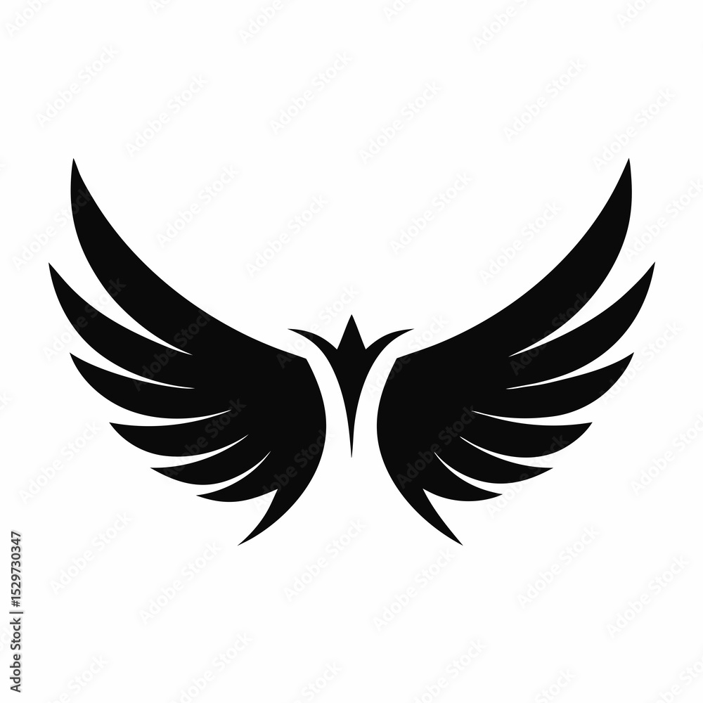 Obraz premium eagle with wings vector illustration