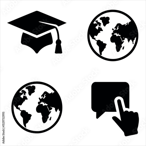 
Education, Global & Communication Icons
