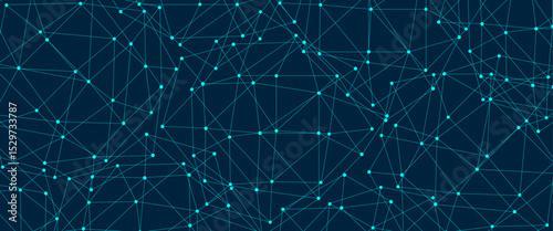 Abstract communication background with connecting dots and lines.