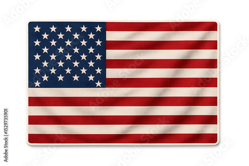 American flag patriotic symbol stars and stripes illustration