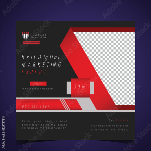 Professional Roll up stand banner template Vector design,
Digital marketing social media and Instagram post template,