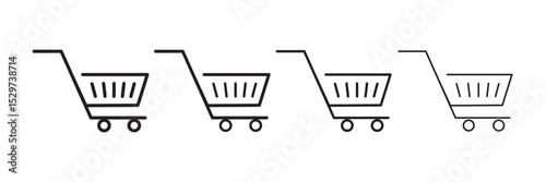 Shopping cart icon vector
