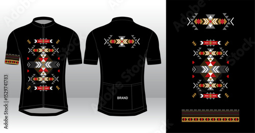 TRADITIONAL BATIK MOTIF CYCLING JERSEY MOCKUP SUBLIMATION PRINTING