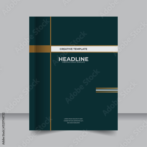 Flyer and Report Design Template for Company Presentations, Corporate Report and Brochure Layout with Modern Visual Design
