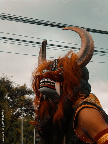 Magelang, Indonesia - June 13, 2025: Javanese myth costume carnival