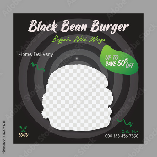 Social media post or square banner template vector design,