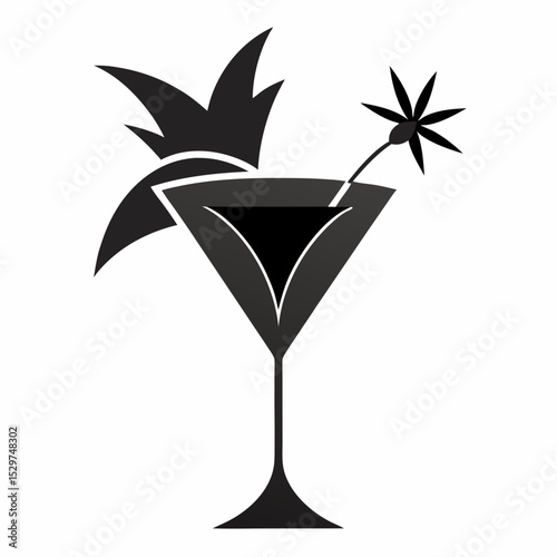 Vector image of the champagne glasses icon.
