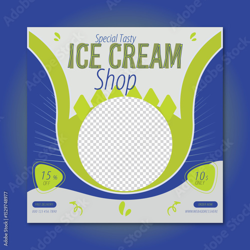 Social media post or square banner template vector design,