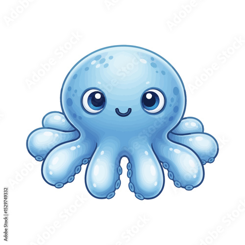 Very cute and cool sea animal icon	