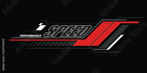 racing team trendy fashionable vector t-shirt and apparel design, typography, print, poster. Global swatches.