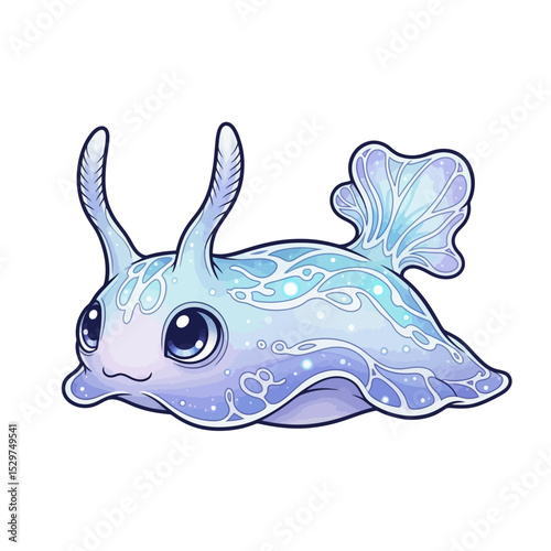 Very cute and cool sea animal icon	