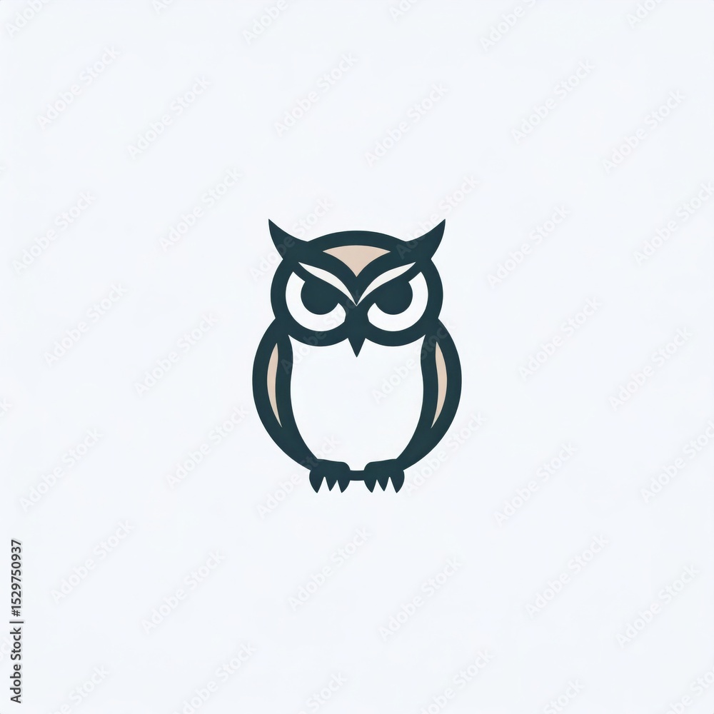 Fototapeta premium Owl logo concept