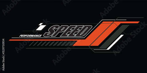 racing team trendy fashionable vector t-shirt and apparel design, typography, print, poster. Global swatches.