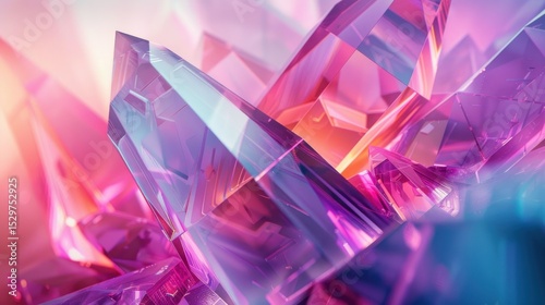 Vibrant crystal cluster