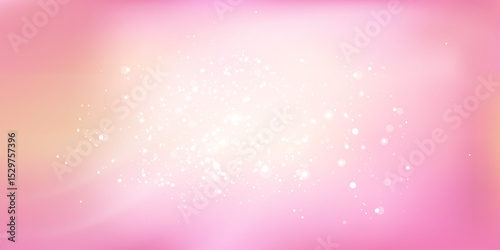 Central sparkle effect with peach-pink dreamy gradient and white glitter dust. Great for beauty, self-care and quote templates.