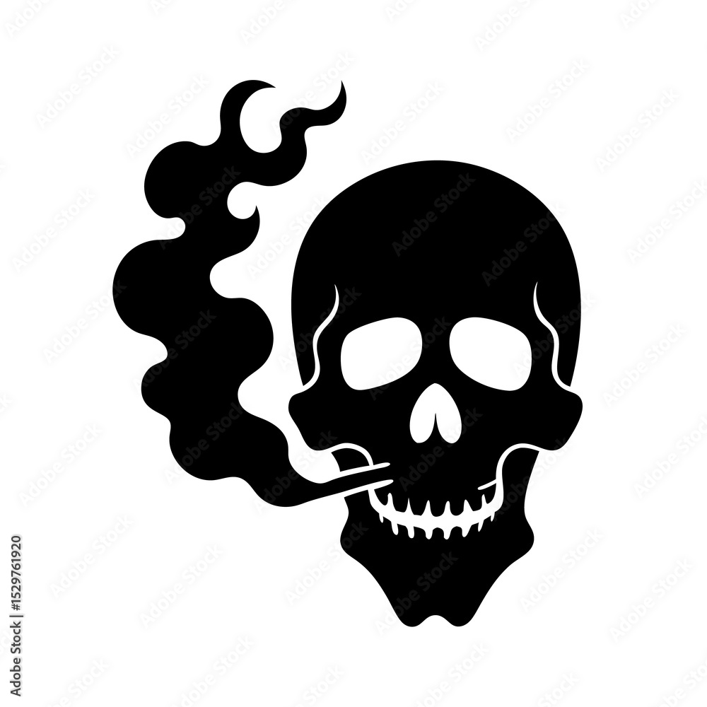 Fototapeta premium human skull vector illustration