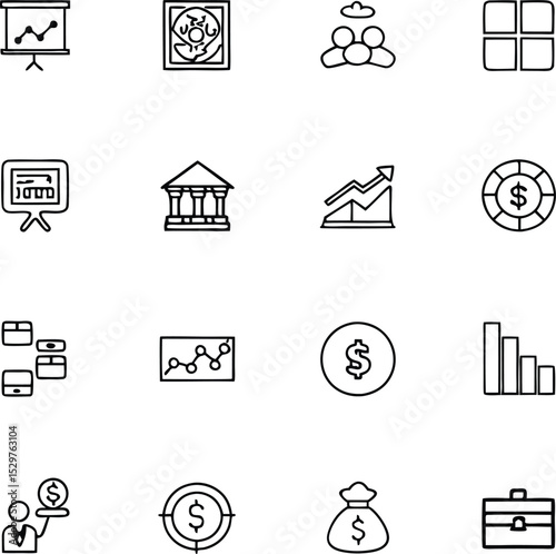 Collection Vector Financial Business Banking UI Concept