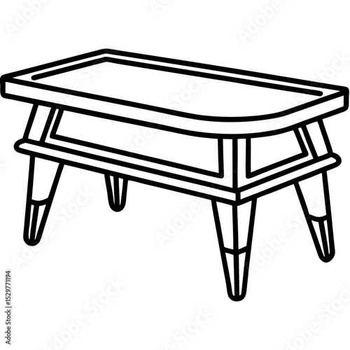 Fototapeta Naklejka Na Ścianę i Meble -  Coffee table vector