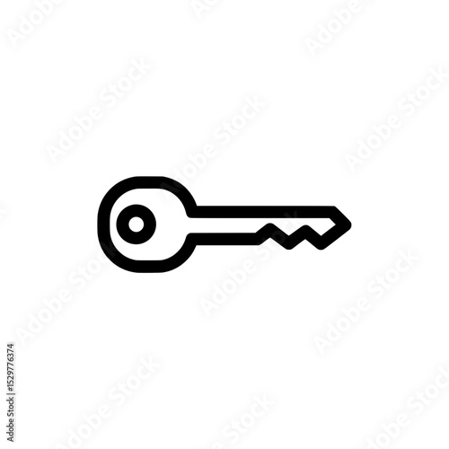 House Key Icon Representing Access or Security