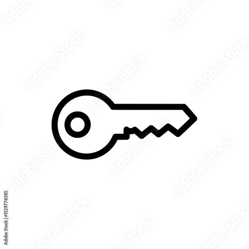 House Key Icon Representing Access or Security