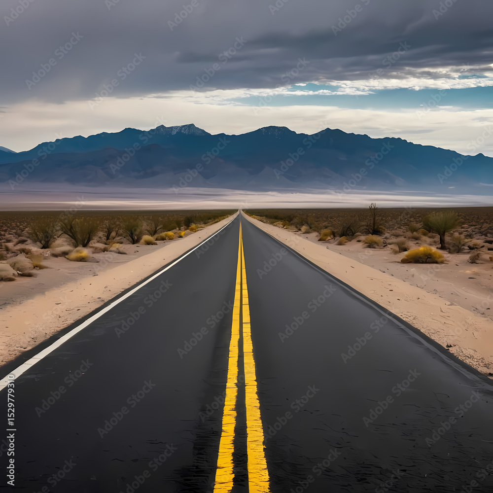 Naklejka premium road to nowhere
