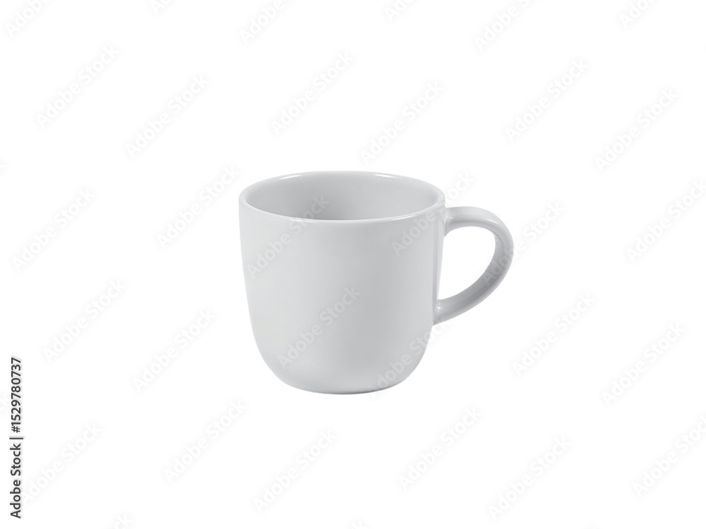 White ceramic mug isolated on transparent background White ceramic mug isolated on transparent background
