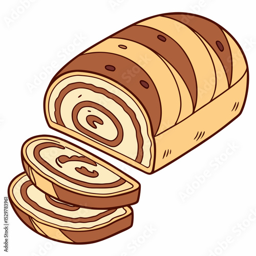 vector illustration of bread