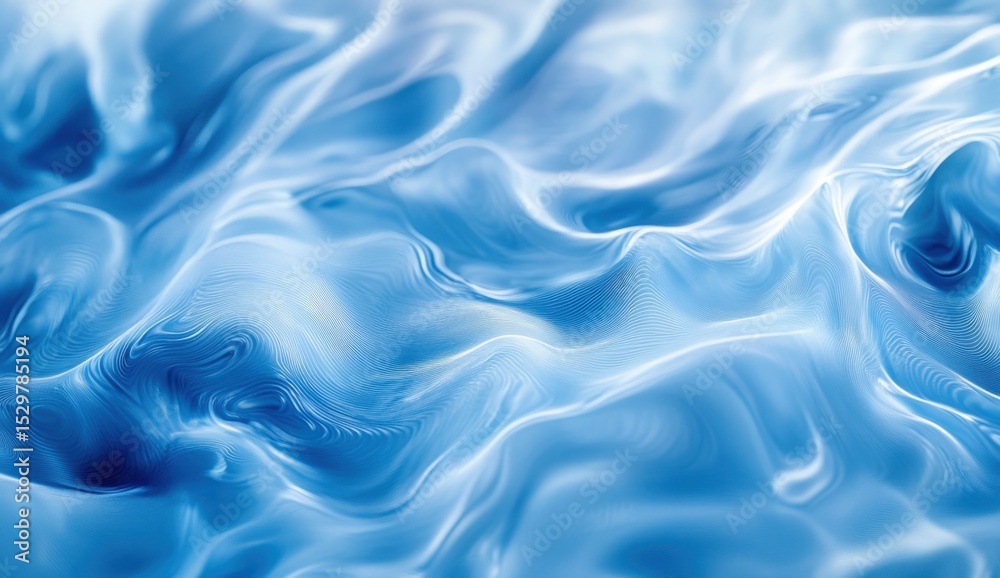 Obraz premium Abstract Liquid Glass Holographic Neon Waves